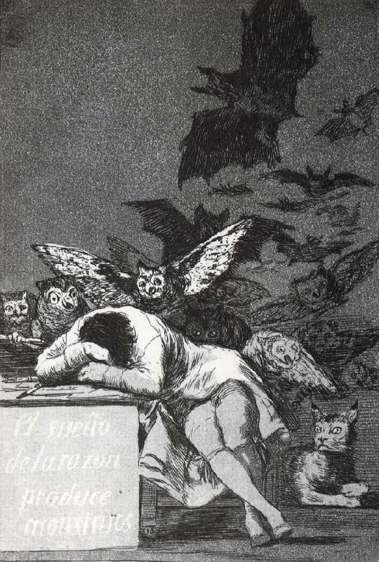 Francisco Goya El Sueno de la razon produce monstruos